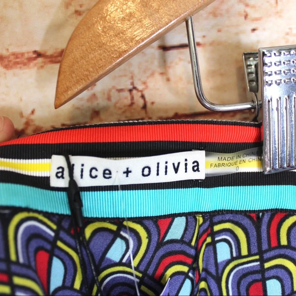 alice+olivia Maura Tiered Handkerchief Skirt